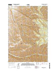 Peterson Ridge 2014 topographic map thumbnail