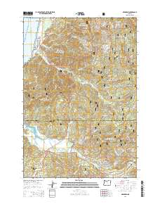 Neskowin 2014 topographic map thumbnail