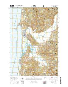 Nestucca Bay 2014 topographic map thumbnail