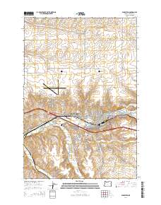 Pendleton 2014 topographic map thumbnail
