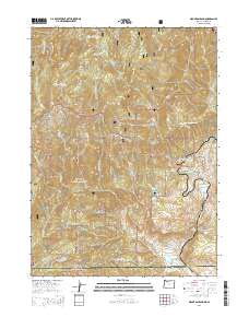 Mount Ashland 2014 topographic map thumbnail