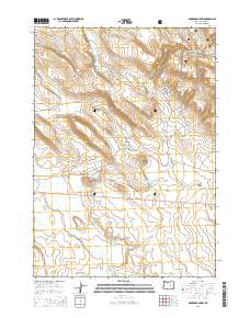 Oakerman Lakes 2014 topographic map thumbnail