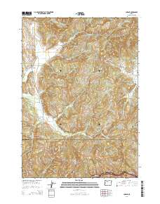 Lorane 2014 topographic map thumbnail