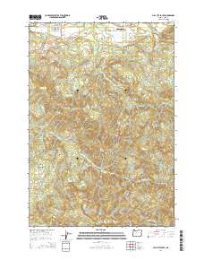 Mill City South 2014 topographic map thumbnail