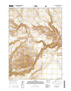 Sage Hen Butte 2014 topographic map thumbnail