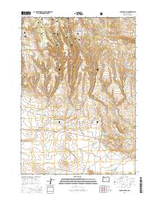 Sage Hen Hill 2014 topographic map thumbnail