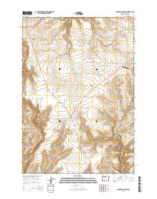 Shaniko Junction 2014 topographic map thumbnail