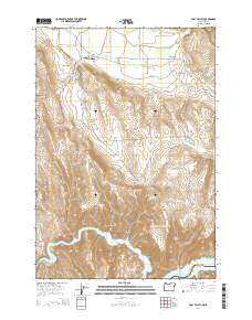 Posy Valley 2014 topographic map thumbnail