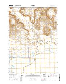 Northwest Harney Lake 2014 topographic map thumbnail