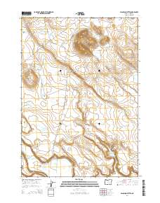 Palomino Buttes 2014 topographic map thumbnail