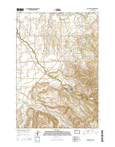 Scotts Mills 2014 topographic map thumbnail