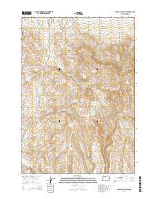 Scratch Post Butte 2014 topographic map preview