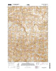 Porcupine Butte 2014 topographic map thumbnail