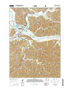 Reedsport 2014 topographic map thumbnail