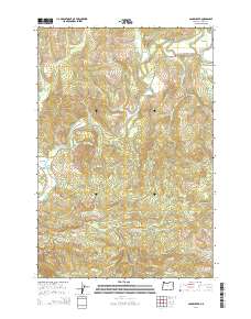 Sager Creek 2014 topographic map thumbnail