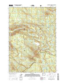 Packsaddle Mountain 2014 topographic map thumbnail