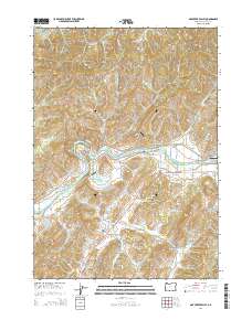 Oak Creek Valley 2014 topographic map thumbnail
