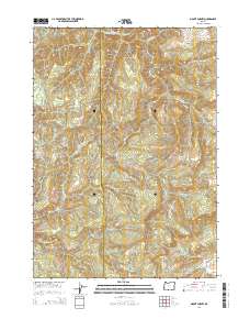 Mount Gurney 2014 topographic map thumbnail