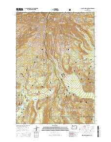 Mount Hood South 2014 topographic map thumbnail