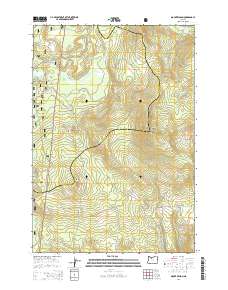 Mount Wilson 2014 topographic map thumbnail