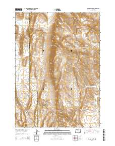 Ryegrass Butte 2014 topographic map thumbnail