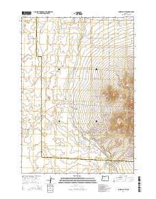 Powell Butte 2014 topographic map thumbnail