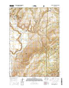 Powell Mountain 2014 topographic map thumbnail