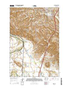 Sidney 2014 topographic map thumbnail