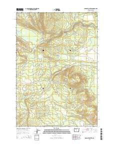 Sidwalter Buttes 2014 topographic map thumbnail