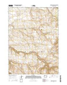Roaring Springs SE 2014 topographic map thumbnail