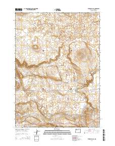 Threemile Hill 2014 topographic map thumbnail
