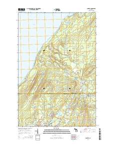 Ahmeek 2014 topographic map thumbnail