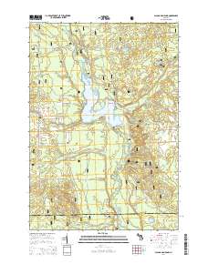 Alcona Dam Pond 2014 topographic map thumbnail