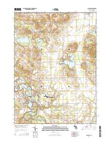 Allegan 2014 topographic map thumbnail