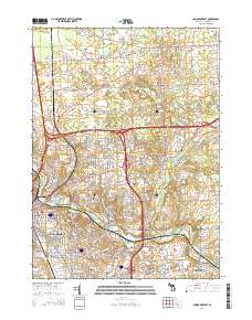Ann Arbor East 2014 topographic map thumbnail