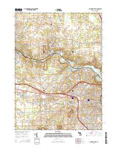 Ann Arbor West 2014 topographic map thumbnail
