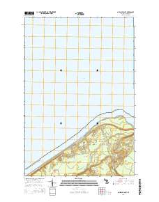 Au Sable Point 2014 topographic map thumbnail
