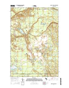 Au Sable Point SW 2014 topographic map thumbnail