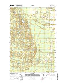 Auger Lake 2014 topographic map thumbnail