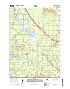 Backus Lake 2014 topographic map thumbnail