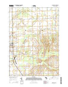 Bad Axe East 2014 topographic map thumbnail