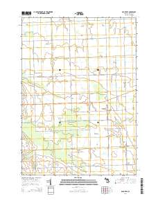 Bad Axe SE 2014 topographic map thumbnail
