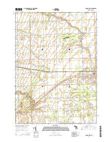 Bad Axe West 2014 topographic map thumbnail