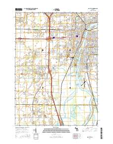 Bay City 2014 topographic map thumbnail