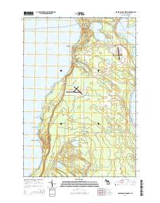 Beaver Island North 2014 topographic map thumbnail