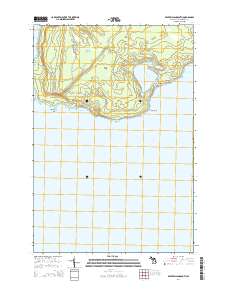Beaver Island South 2014 topographic map thumbnail