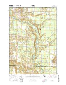 Benzonia 2014 topographic map thumbnail