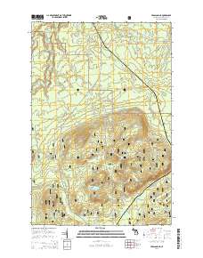 Bergland NE 2014 topographic map thumbnail
