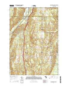 Big Bradford Lake 2014 topographic map thumbnail