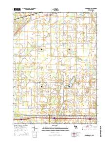 Bronson South 2014 topographic map thumbnail